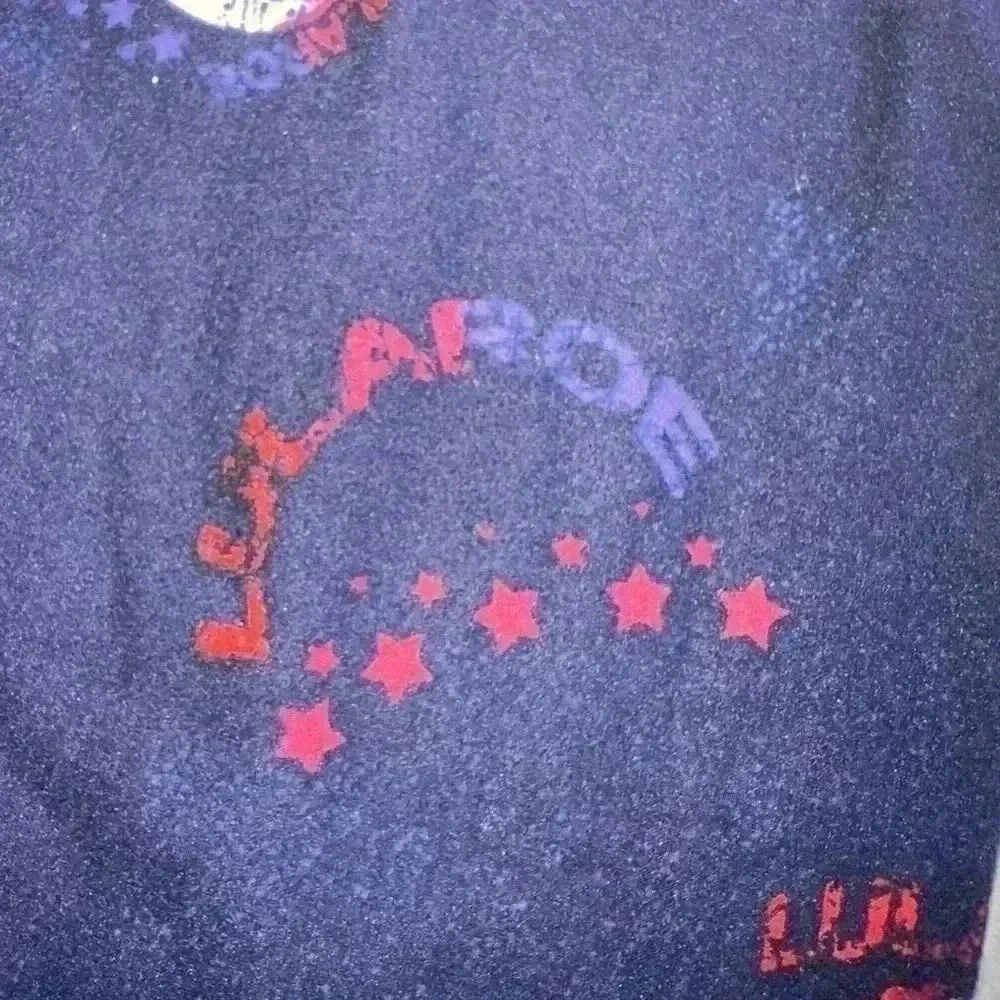 Lularoe Plus size TC2 Navy blue Americana leggings. NWOT. Freedom..world& stars - Picture 3 of 7